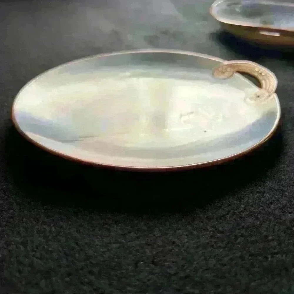 Vintage Noritake Decorative Plates- Pond Scene with Swans- Set of Two